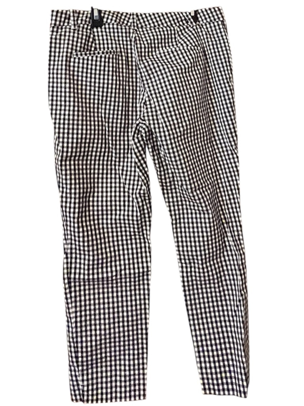 Ann Taylor Women’s Black & White Gingham Straight Leg Ankle Pants Sz-8P - Picture 6 of 6